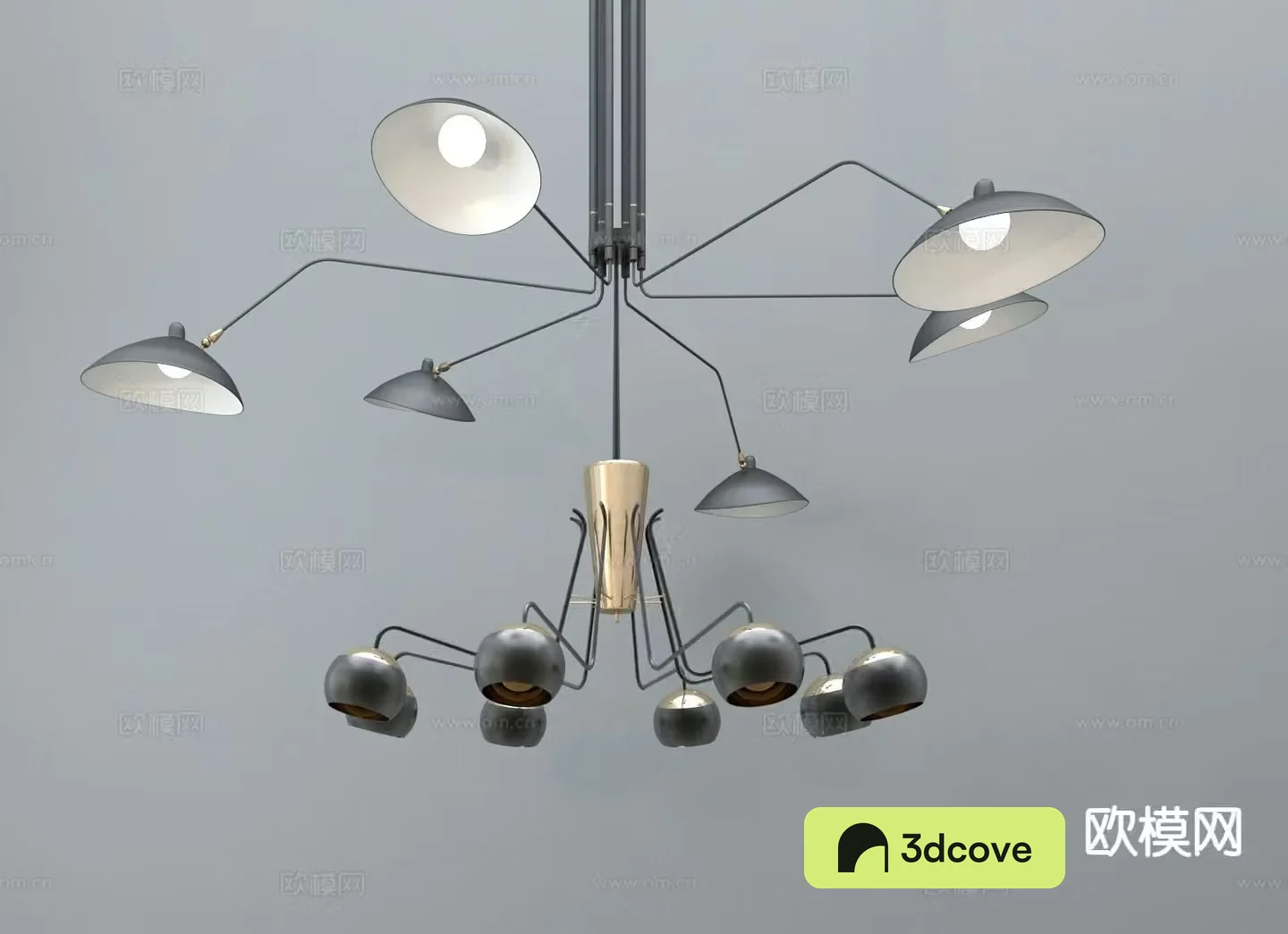 Modern chandelier multi-head chandelier