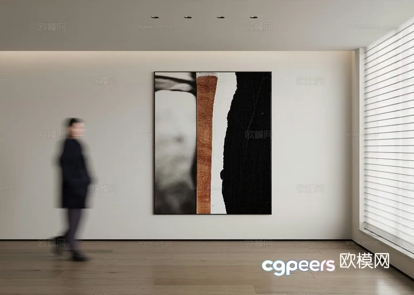 Modern decorative painting 3d model