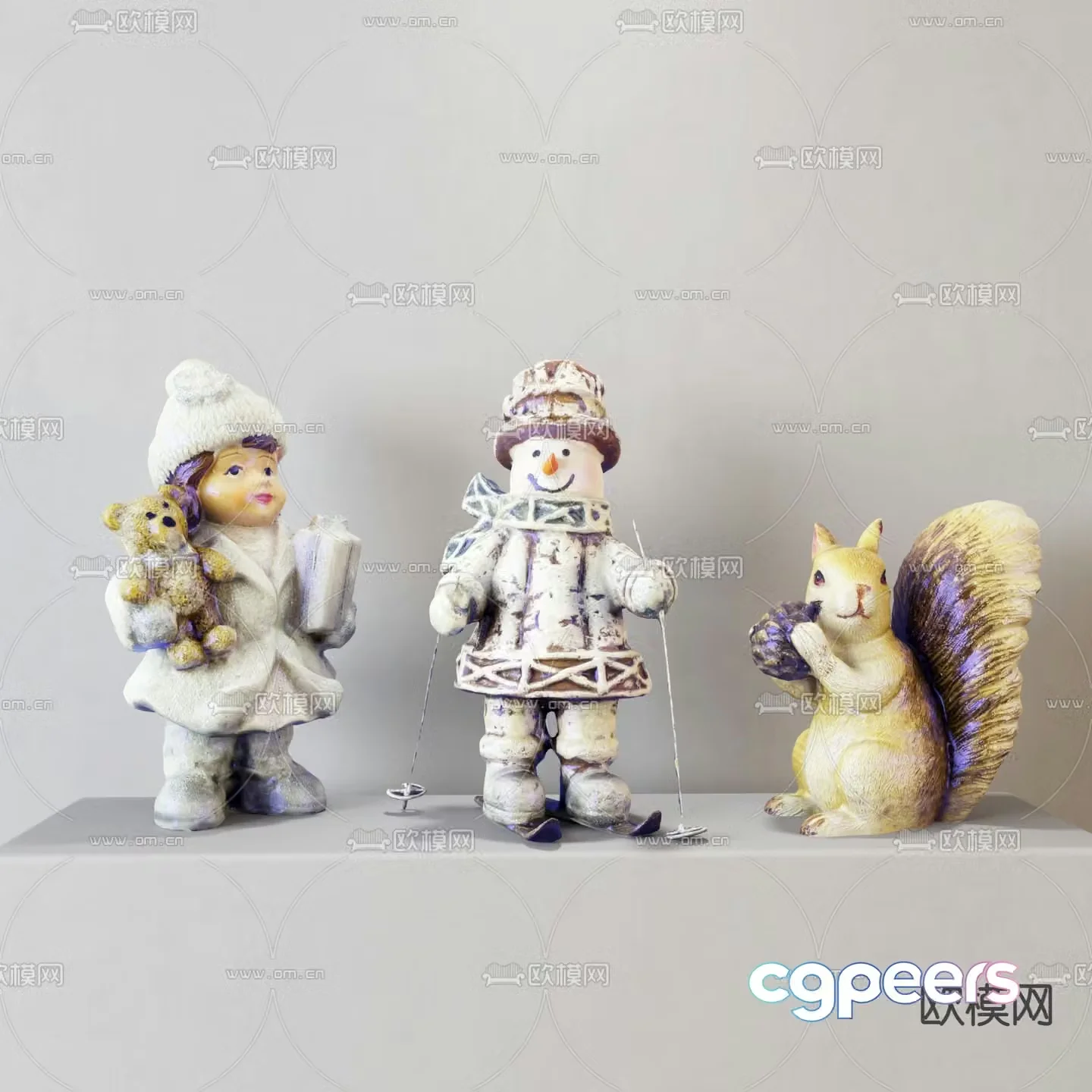 Modern toy ornaments 3d model
