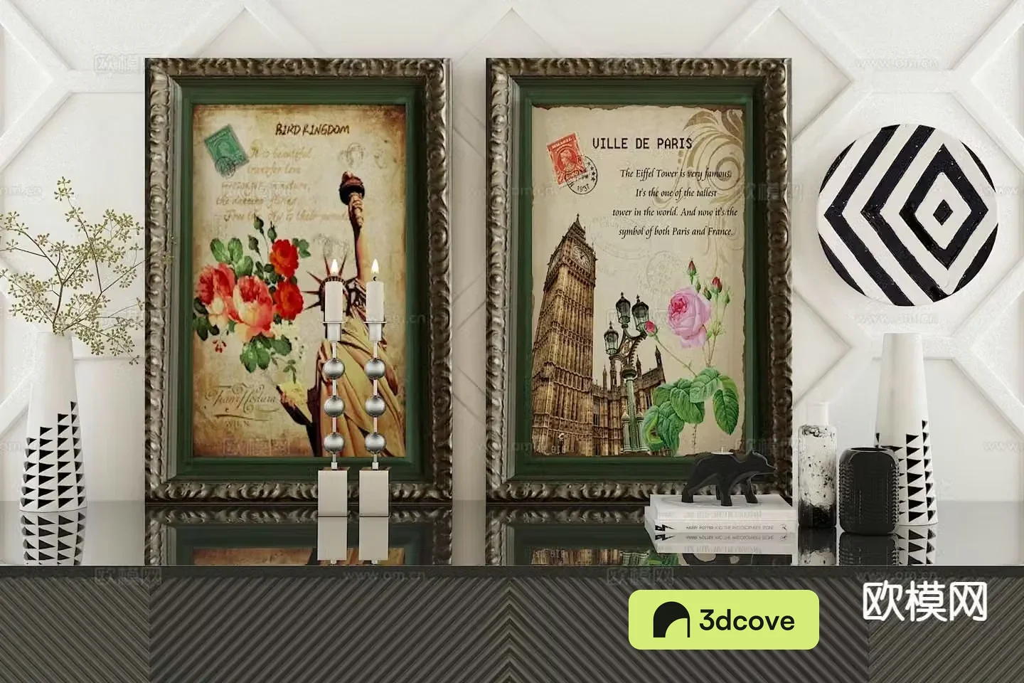 European decorative painting architectural painting hanging painting