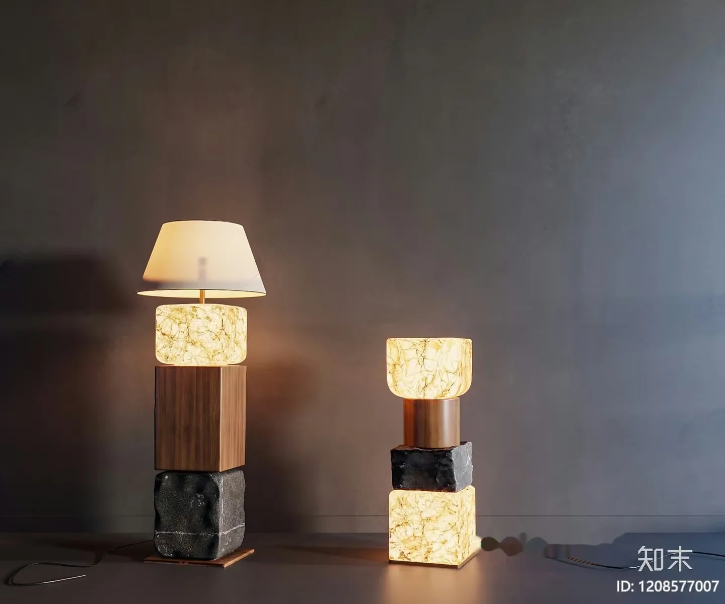 Modern Table Lamps 3D Model – 5502 – VRAY Render