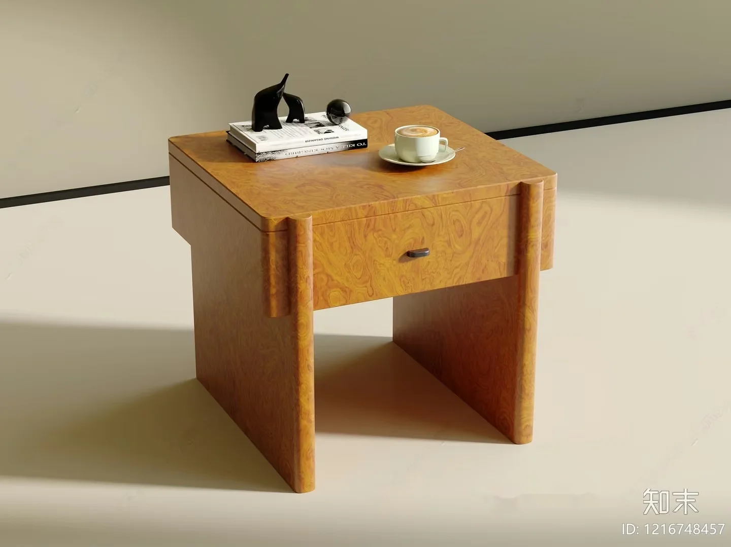 Small Wooden Table 3D Model – 15877 – VRAY Render
