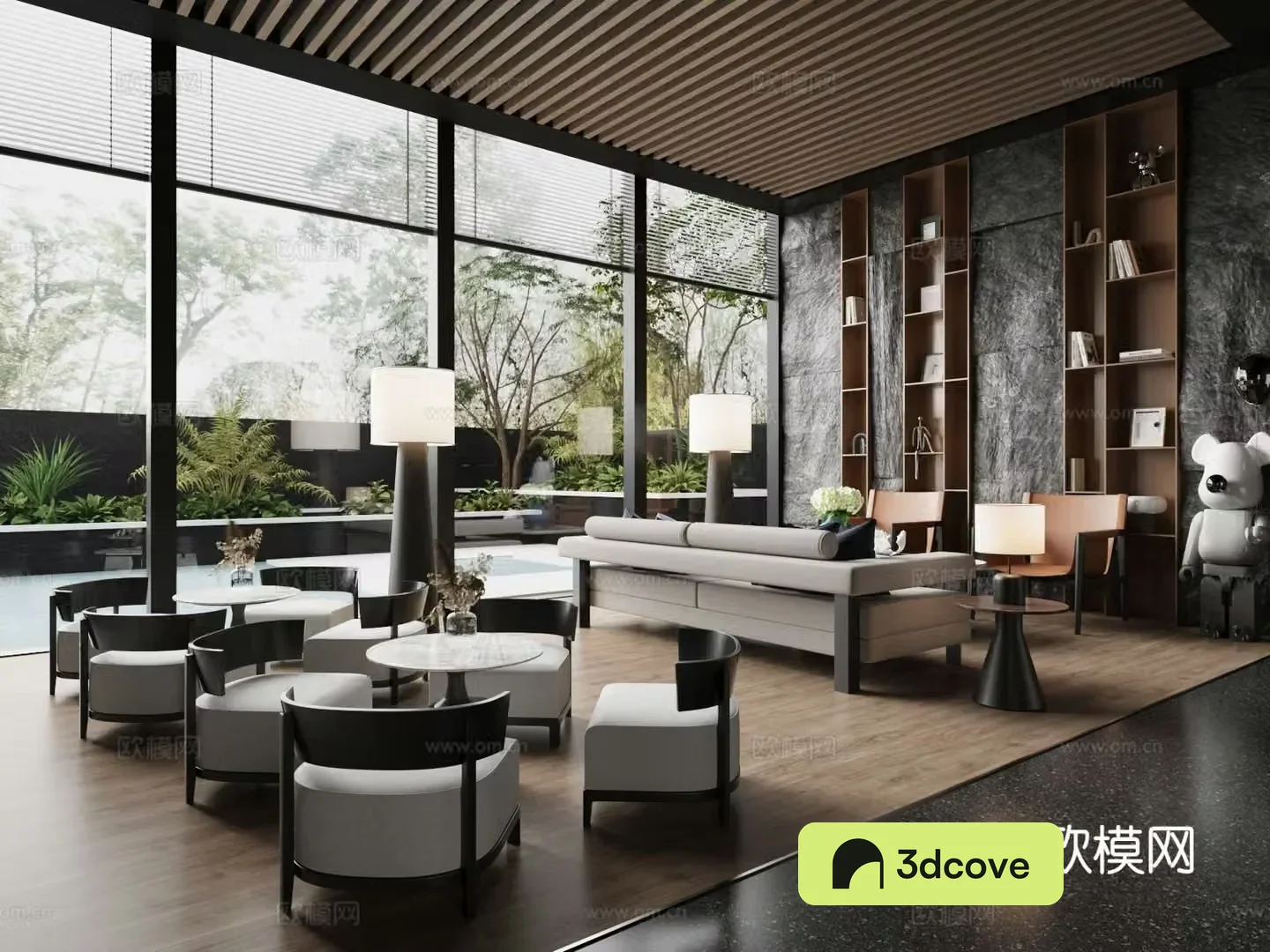 Modern Sales Office Negotiation Office
