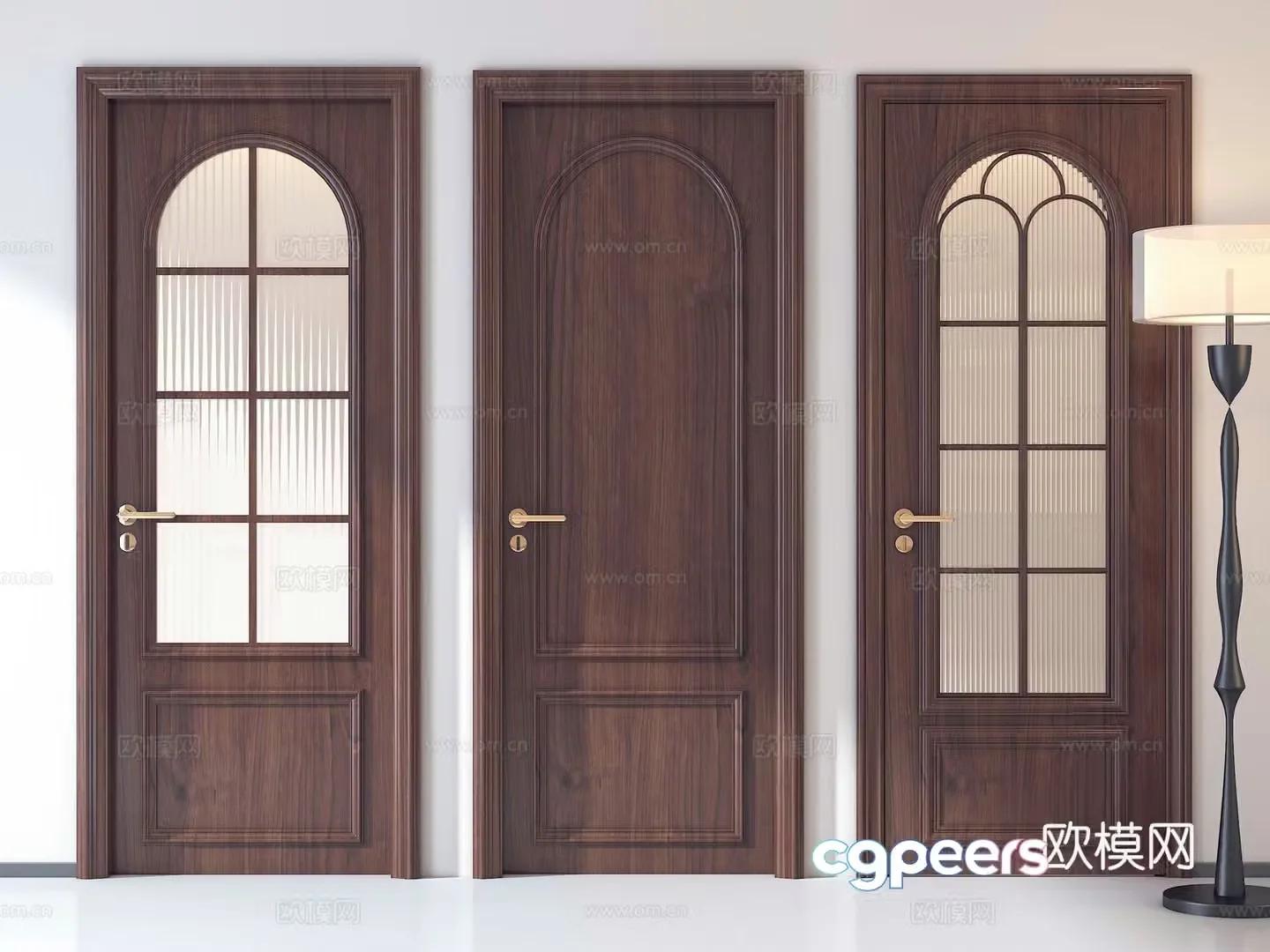 French single-open door Single-open door French glass door Glass door Kitchen and bathroom door Bathroom door Beauty 3D model