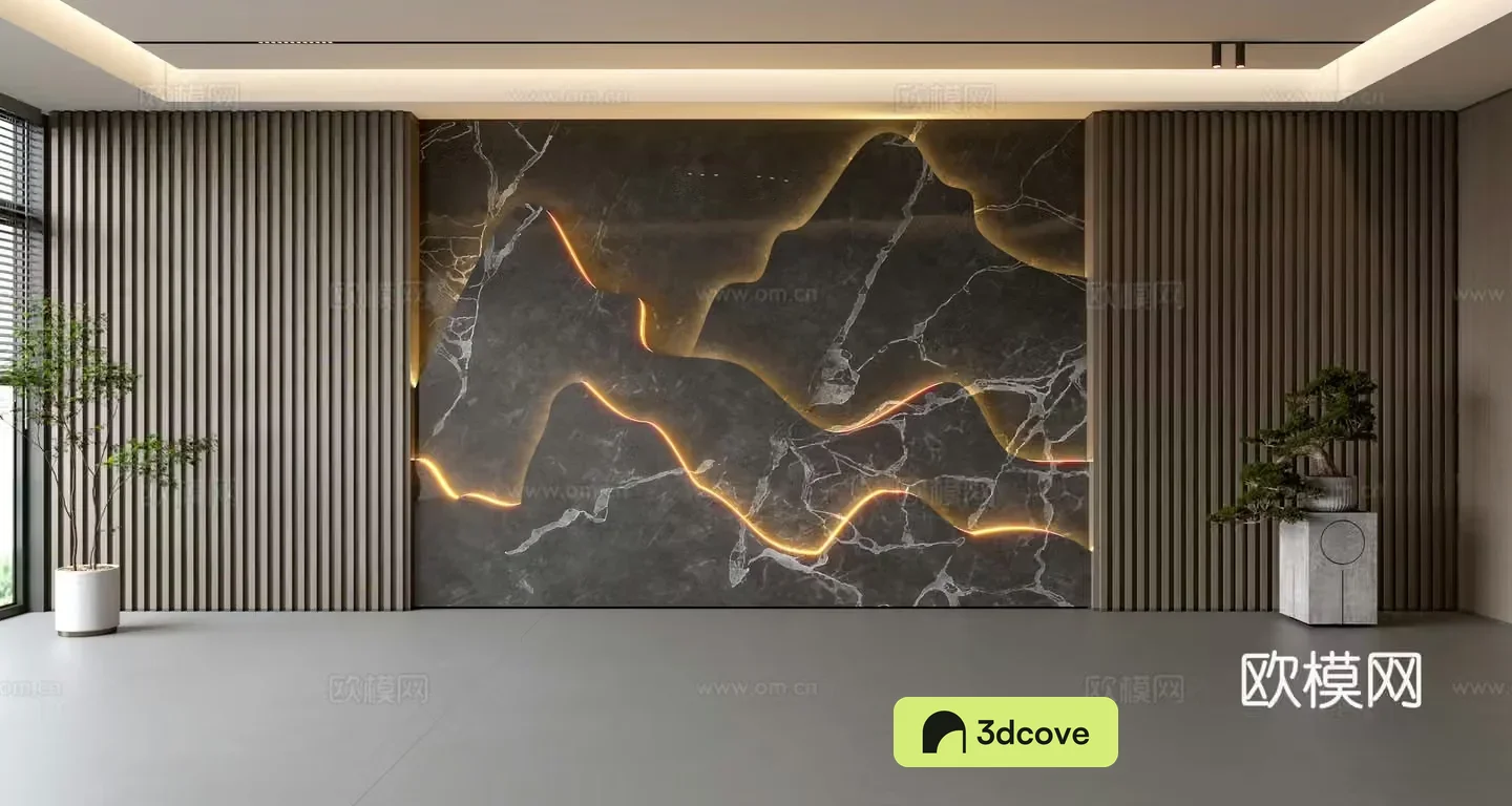 Modern front desk background wall Simple background wall Front desk reception area background wall Company front desk background wall