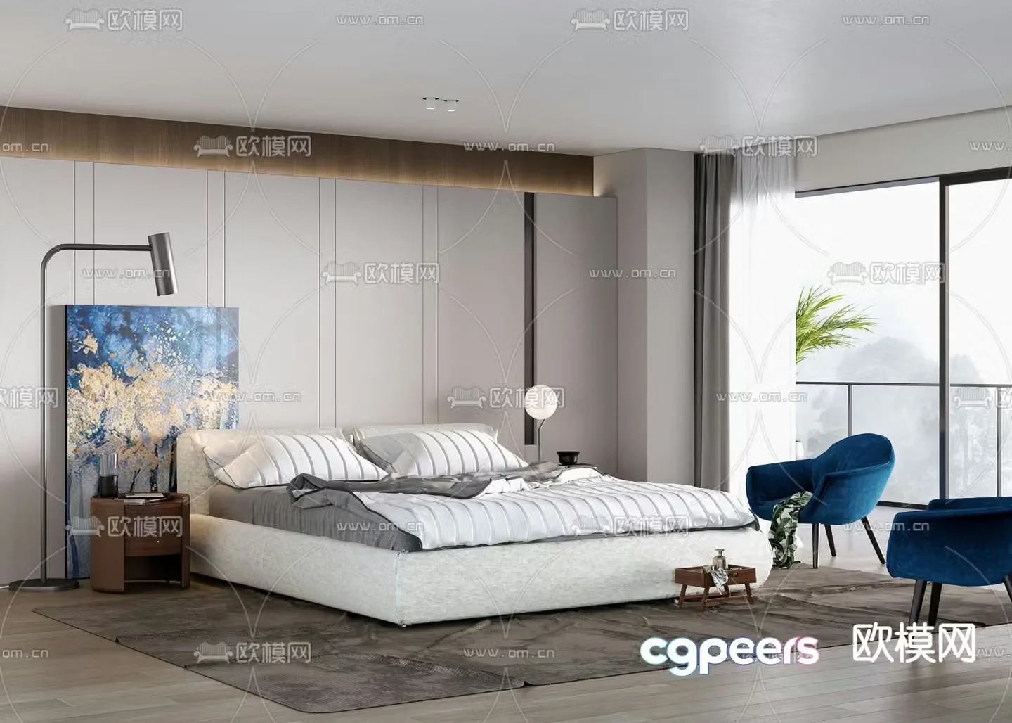 poliform bedroom 3d model