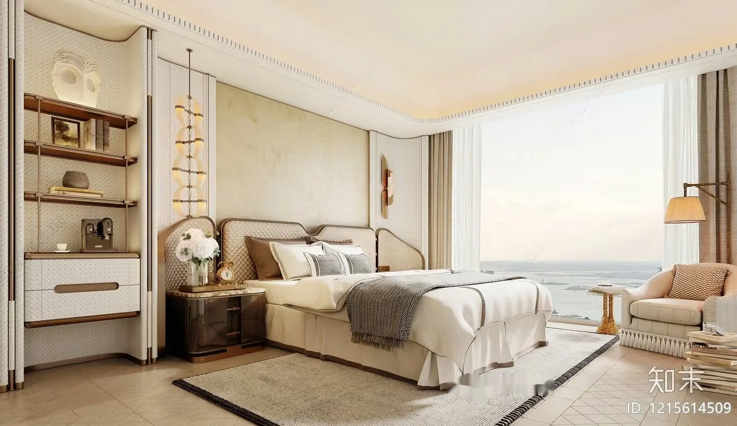 Cozy Bedroom 3D Model – 15516 – VRAY Render