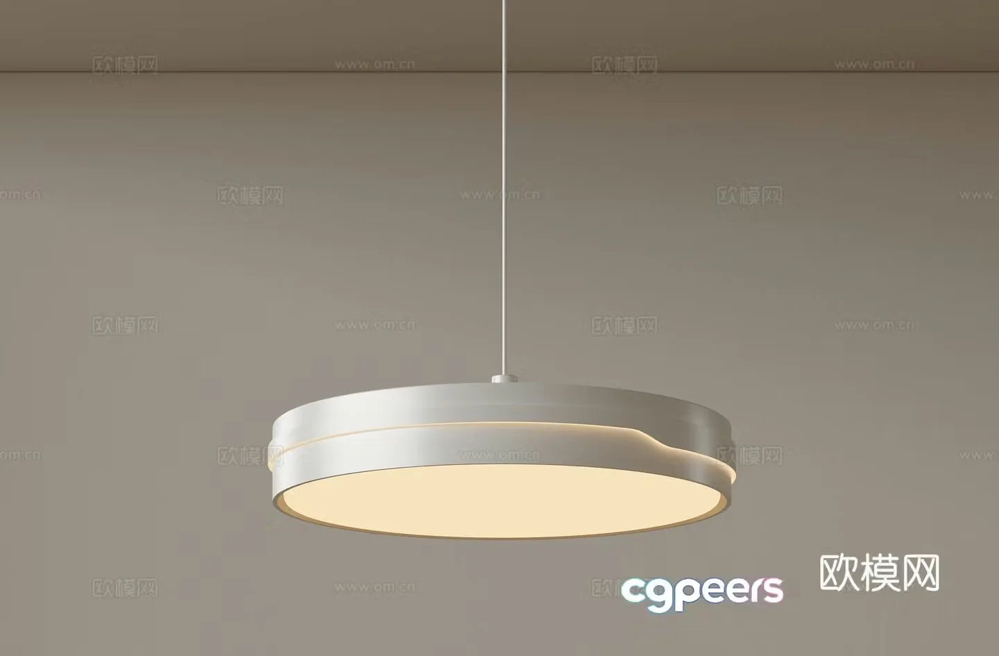 Modern single head chandelier bedside chandelier 3d model