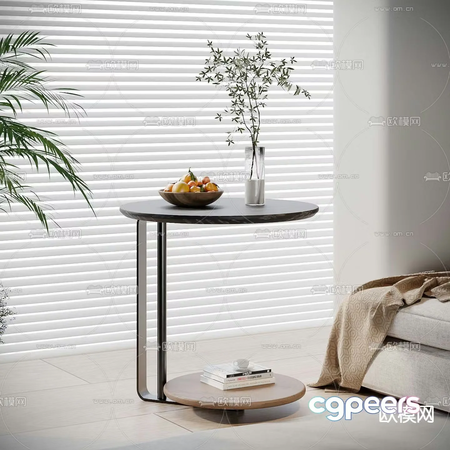 Round table side table corner table table table 3D model