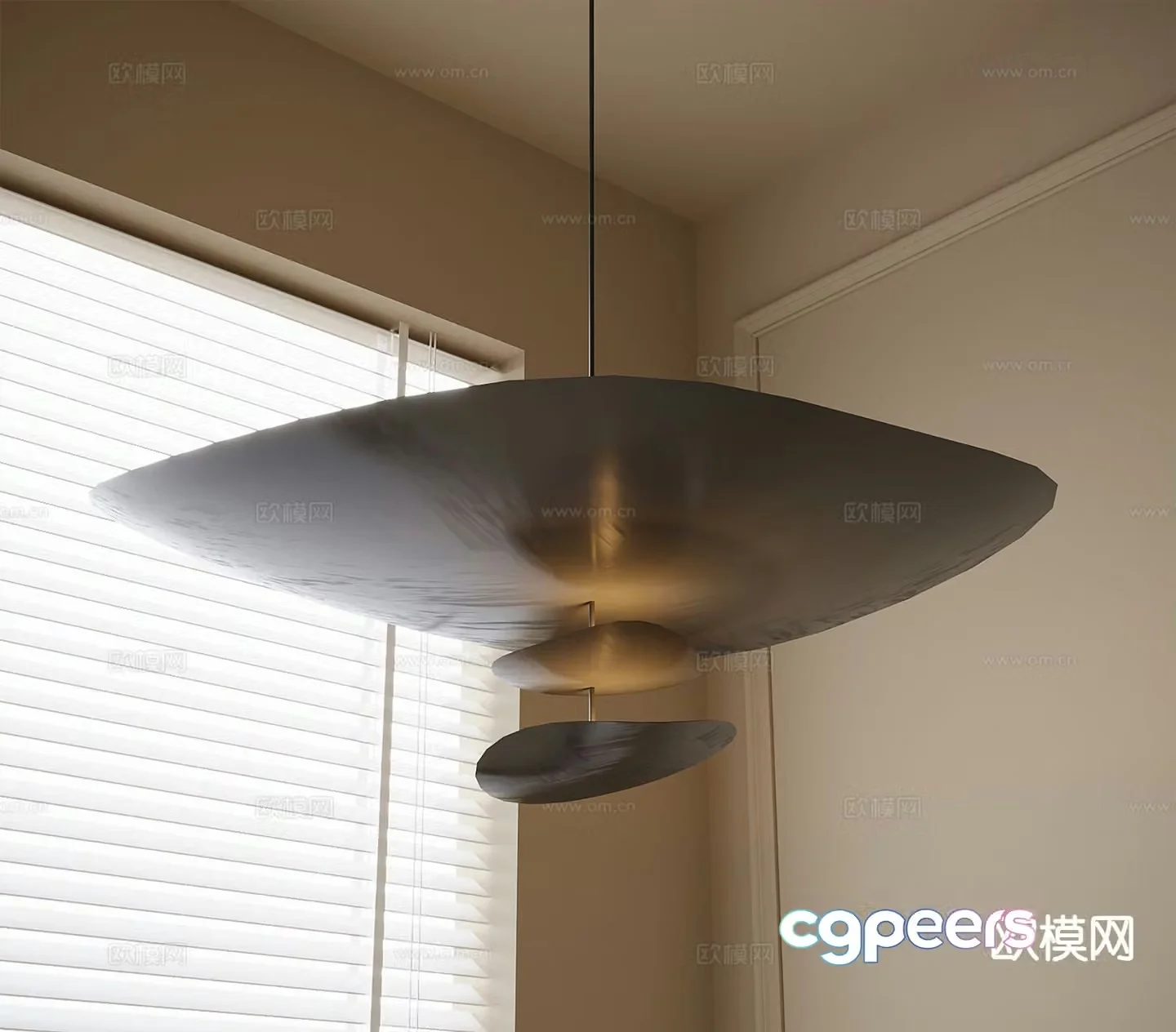 Creative chandelier restaurant chandelier 3d model