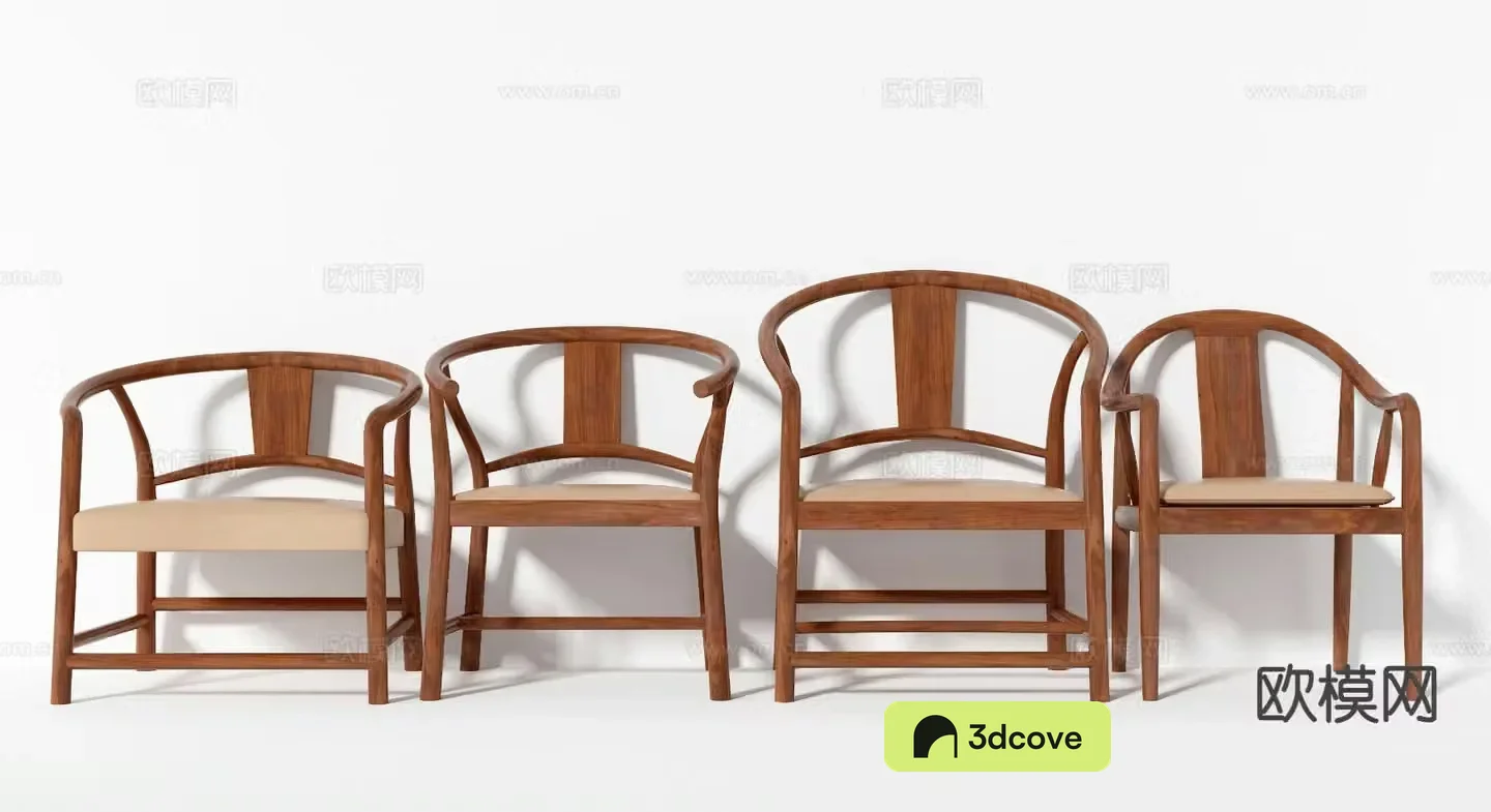 Nordic leisure chair solid wood chair arm chair