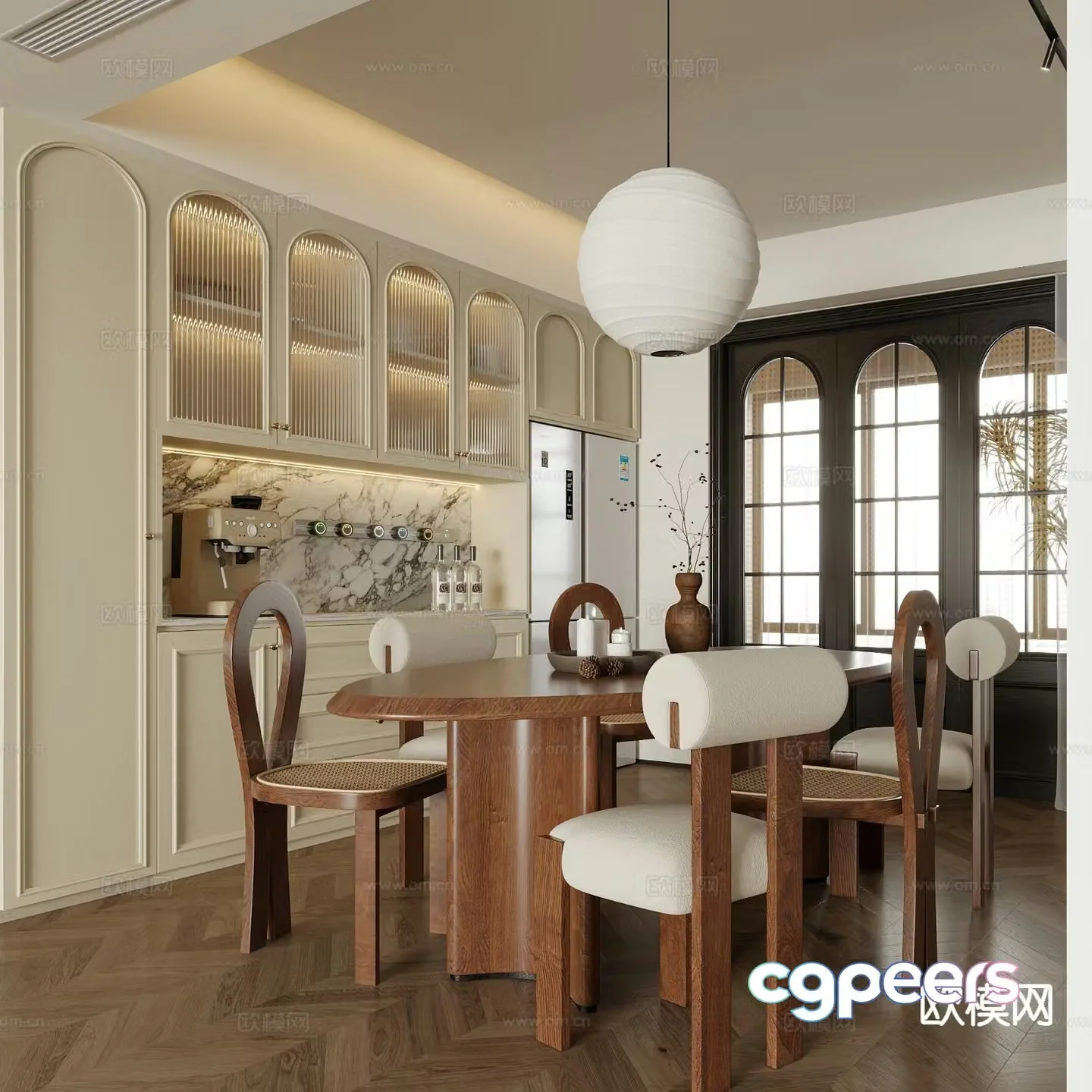 Medieval style restaurant 3d model