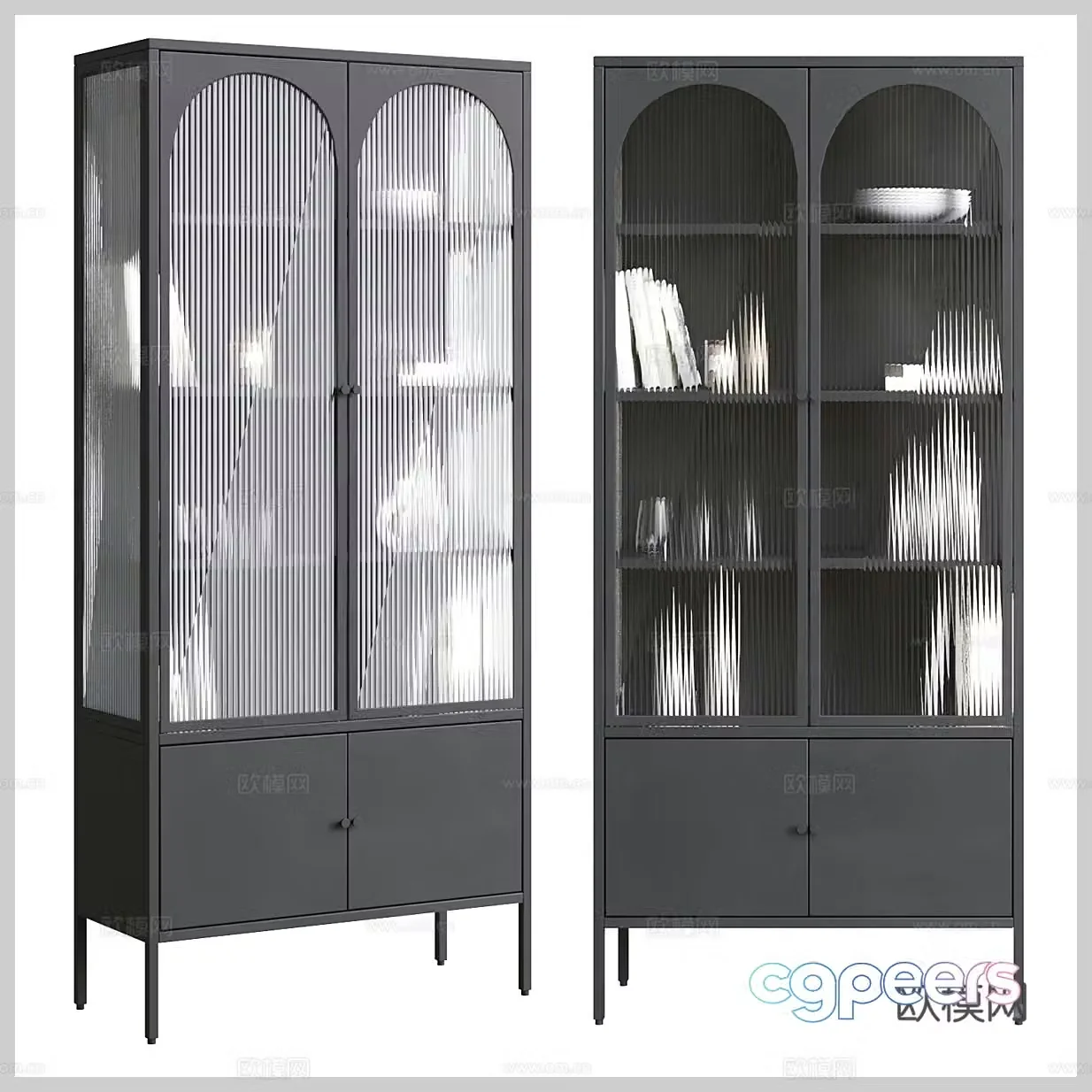 Sideboard Tea Cabinet Meal Preparation Cabinet Storage Cabinet Sideboard Ornaments Dishes Meal 3D Model