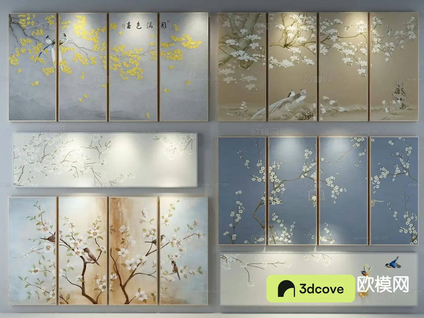 New Chinese style decorative painting flower and bird painting