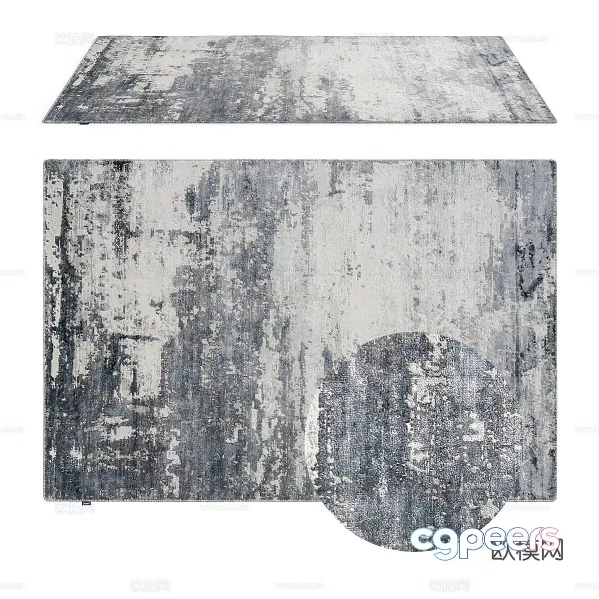 Modern minimalist carpet Carpet Simple carpet Living room carpet Chinese style carpet 3d model