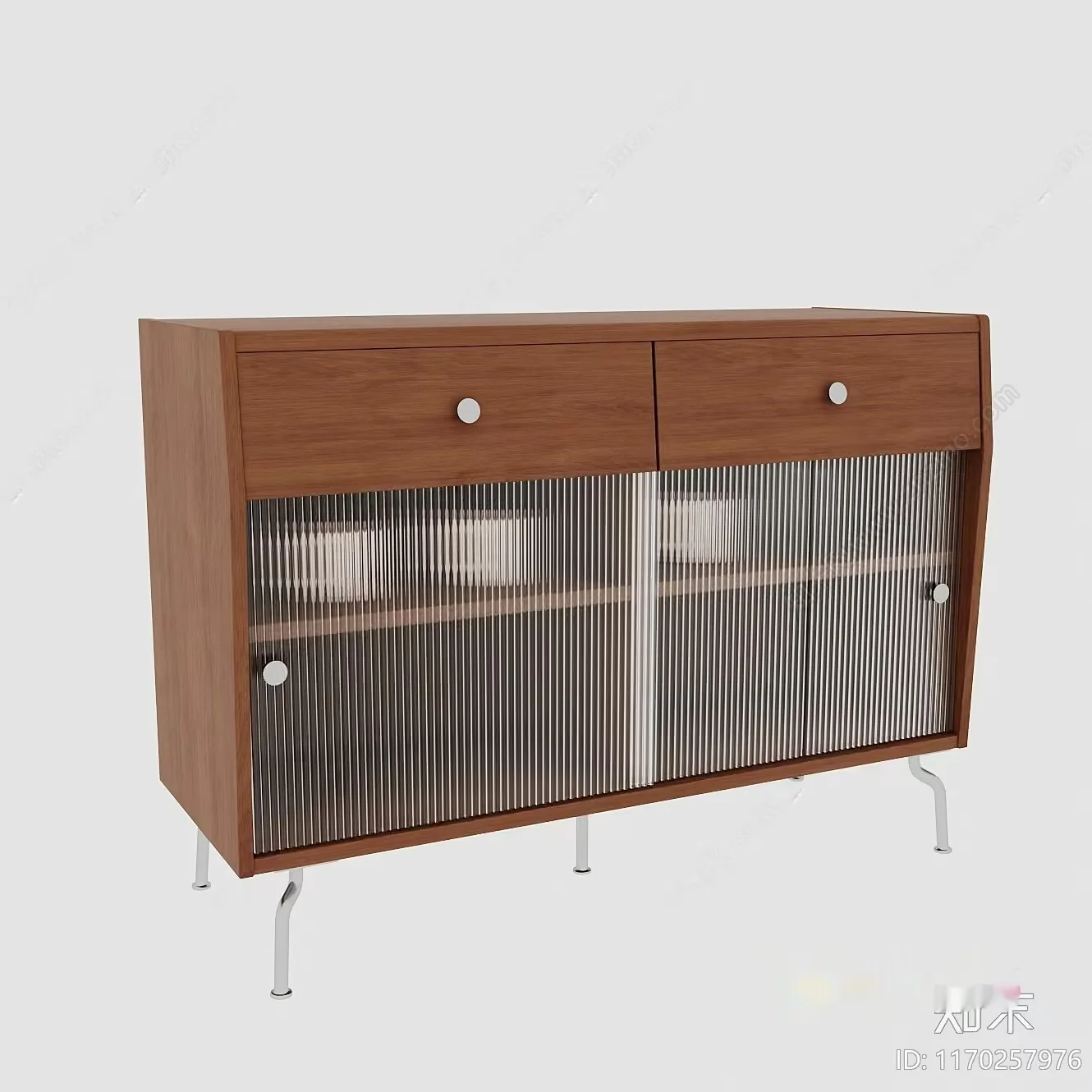 Mid-Century Modern Cabinet 3D Model – 13681 – VRAY Render
