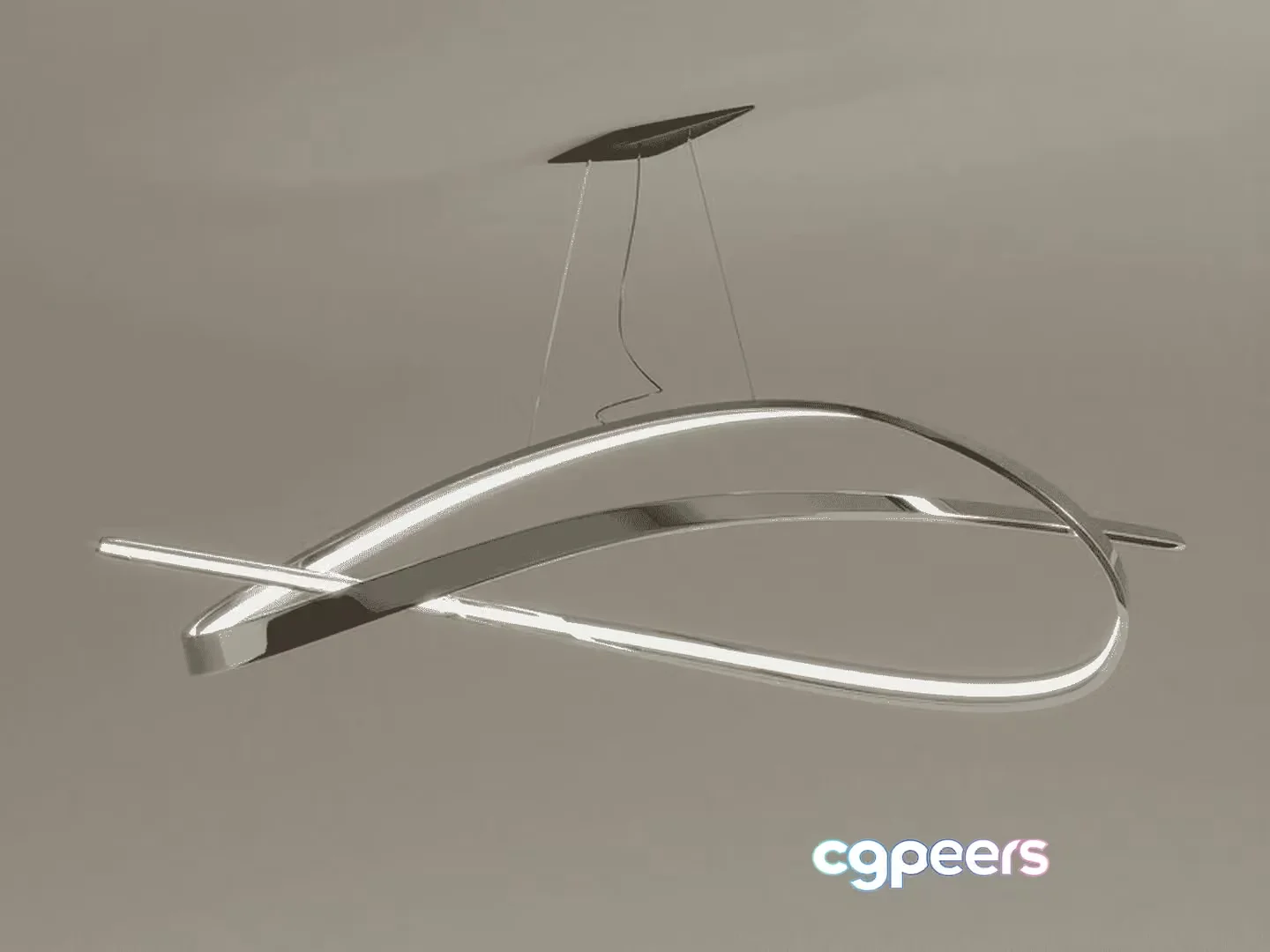 A Modern Light Fixture 3D Model – 13281 – VRAY Render