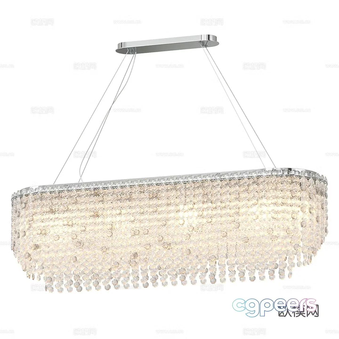 Modern light luxury crystal chandeliers Restaurant chandeliers Decorative chandeliers Villa chandeliers Large chandeliers 3D model