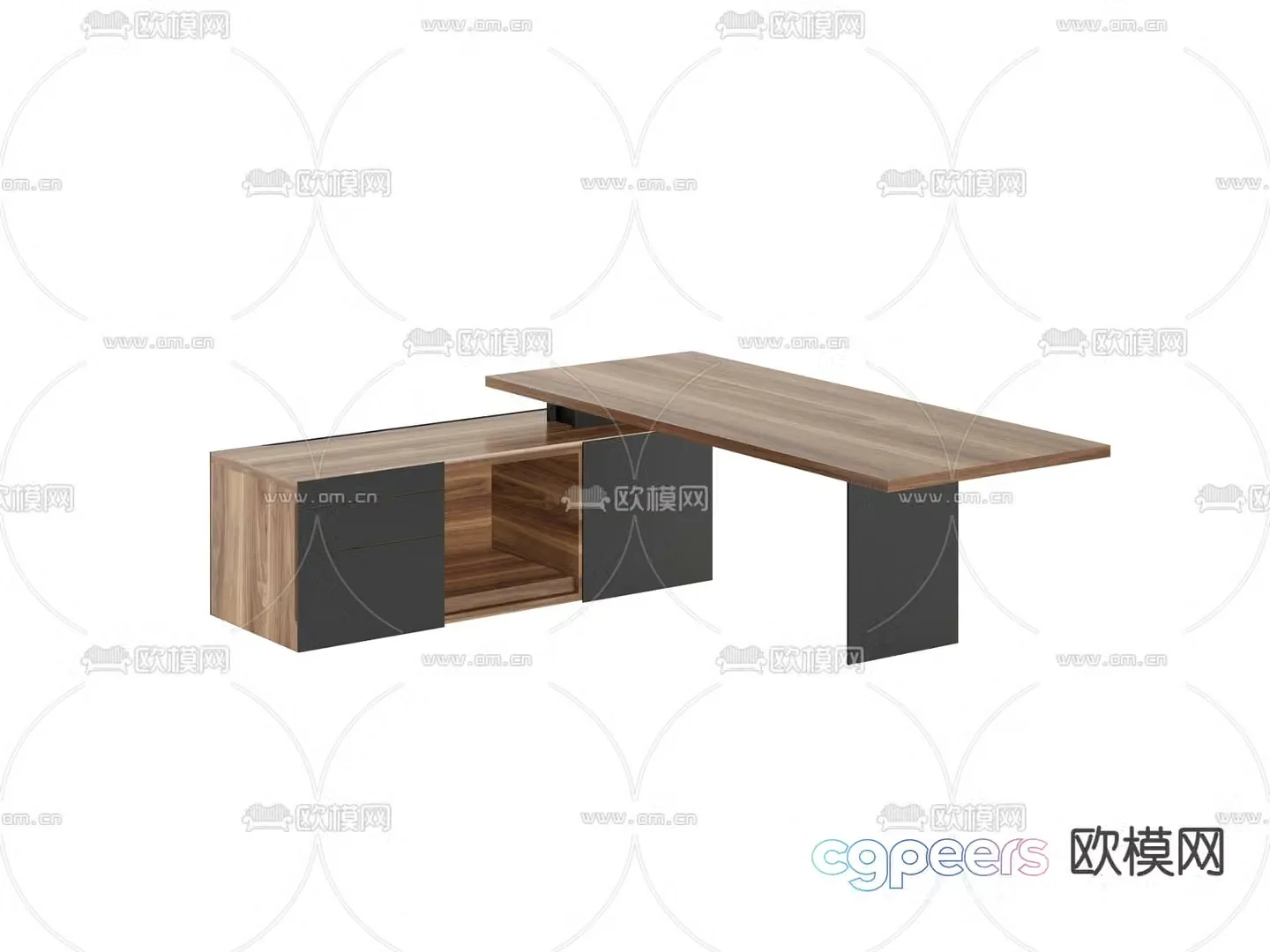 Modern executive desk executive desk boss desk office desk 3D model