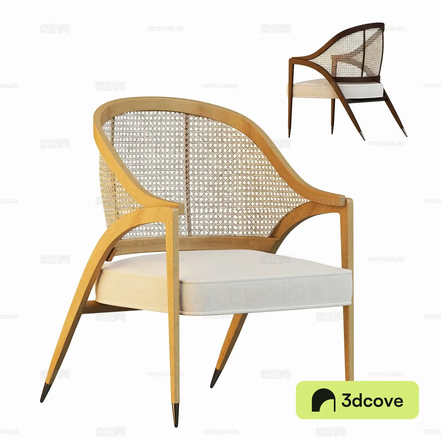 Modern casual rattan chair single sofa