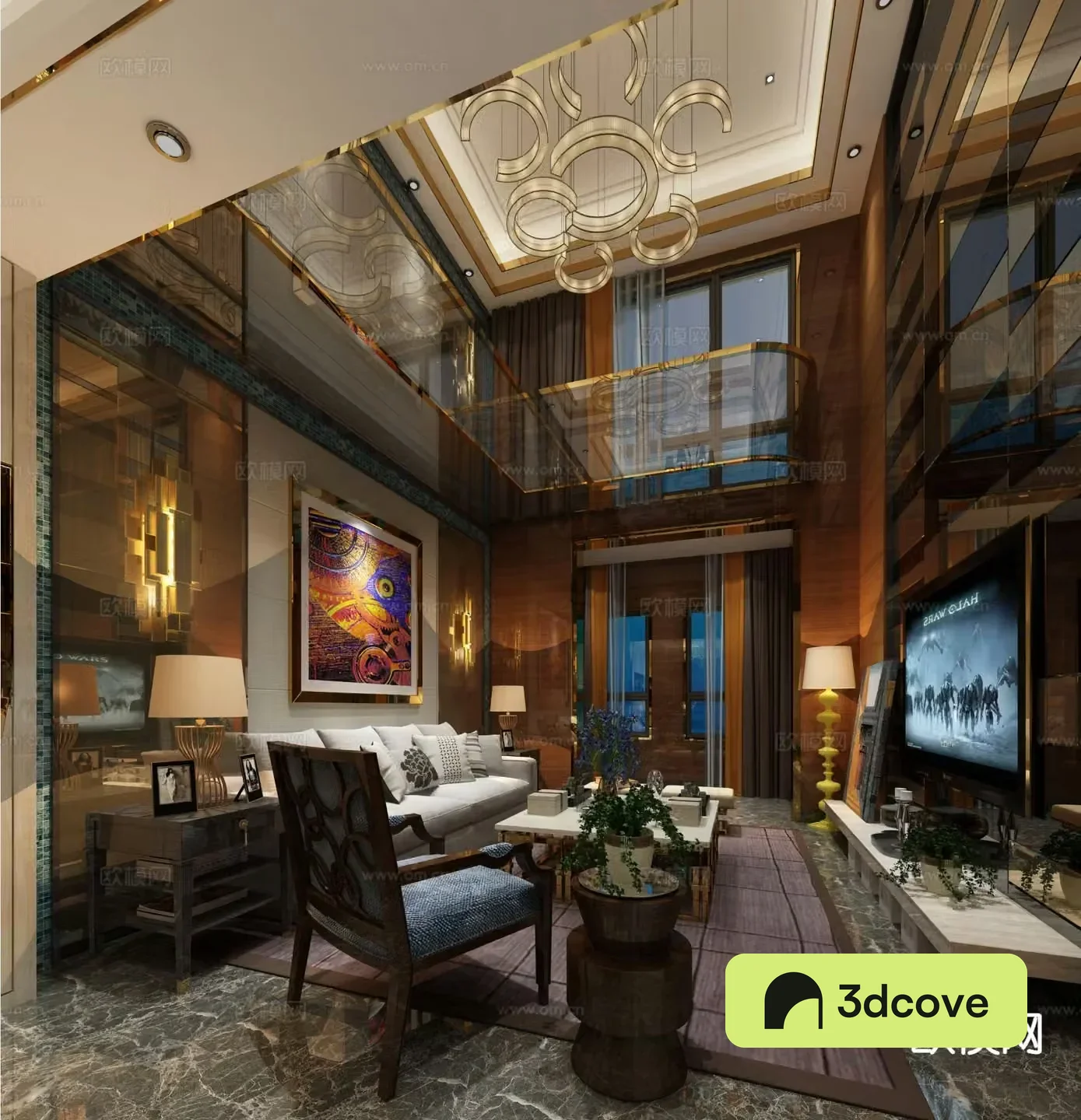 Modern villa guest dining room