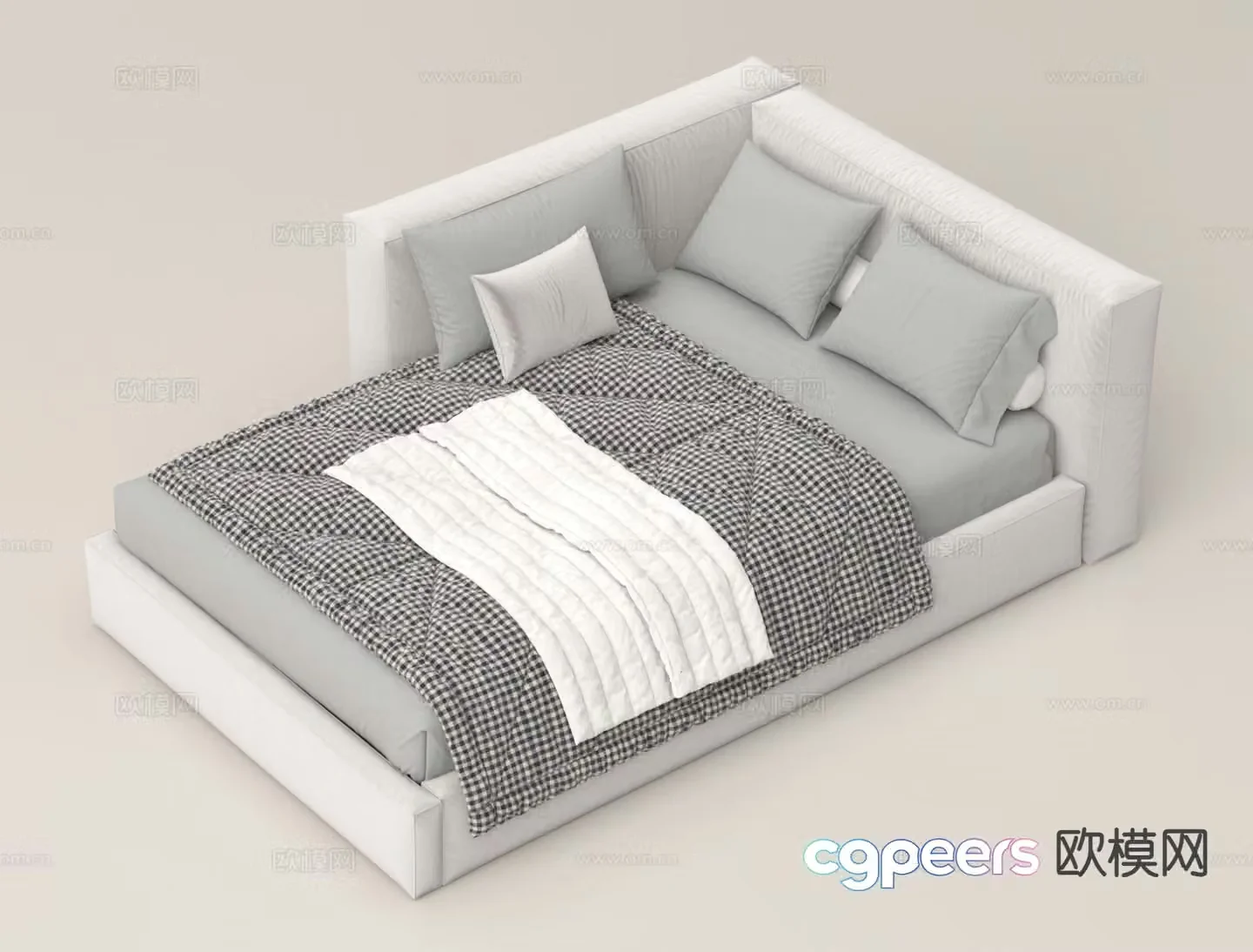Modern sofa bed 3d model