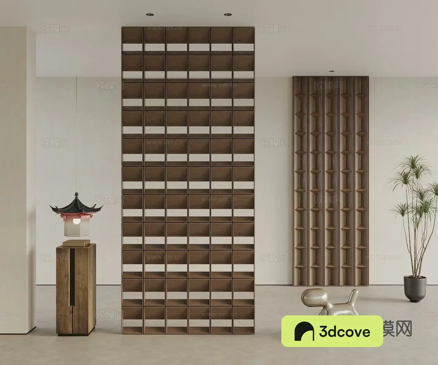 New Chinese style hollow partition