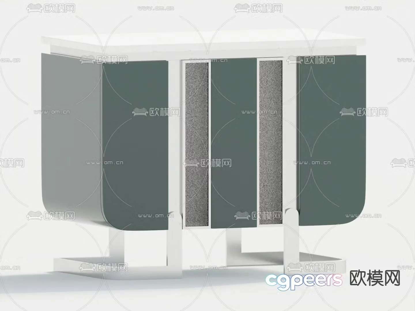 Modern bedside table 3d model