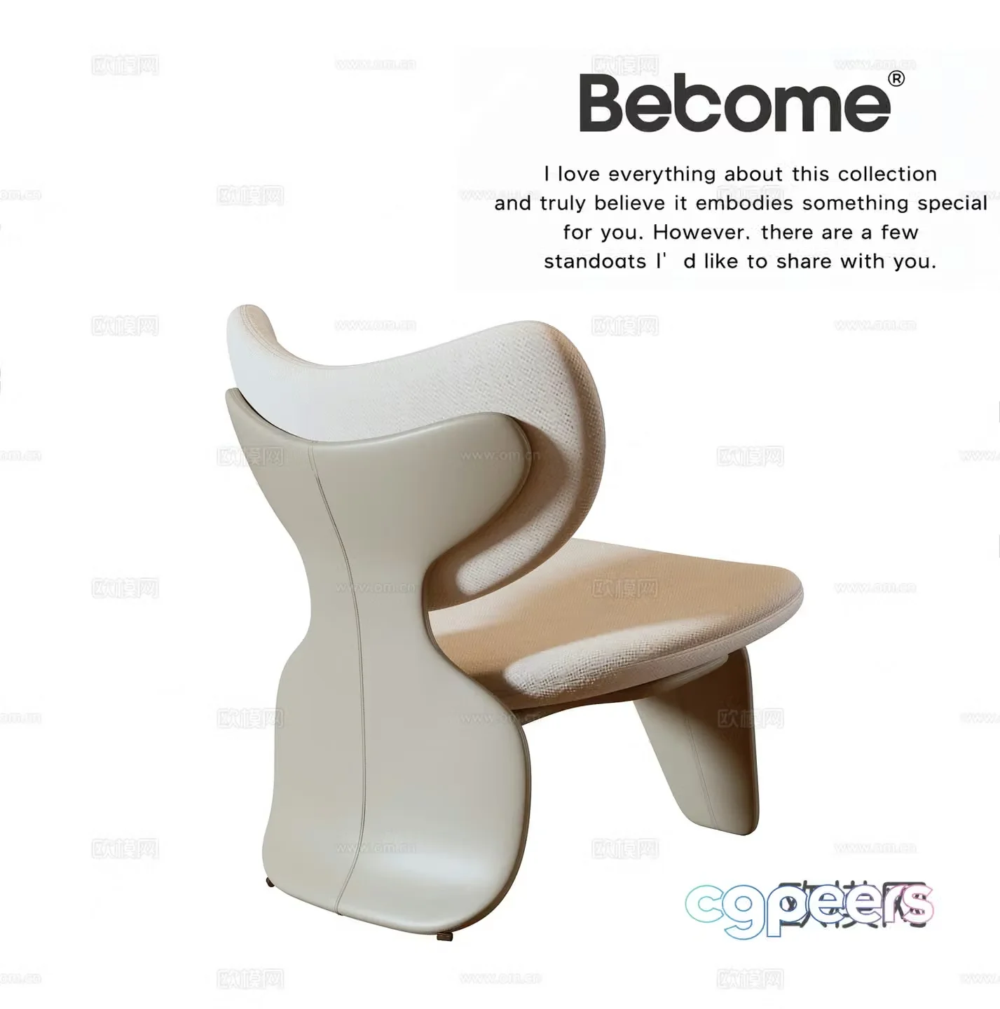 Italian style leisure chair Italian style leisure chair leather chair single chair Bebome single chair 3d model