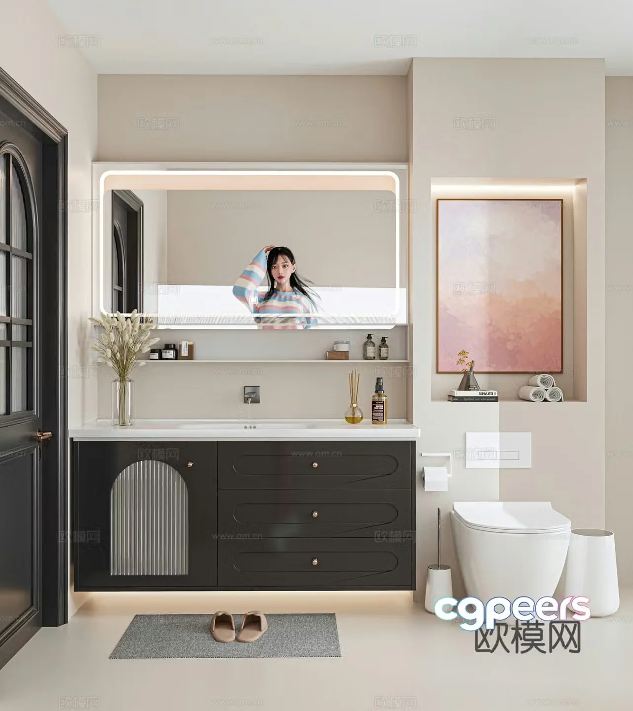 Bathroom cabinet 3d model
