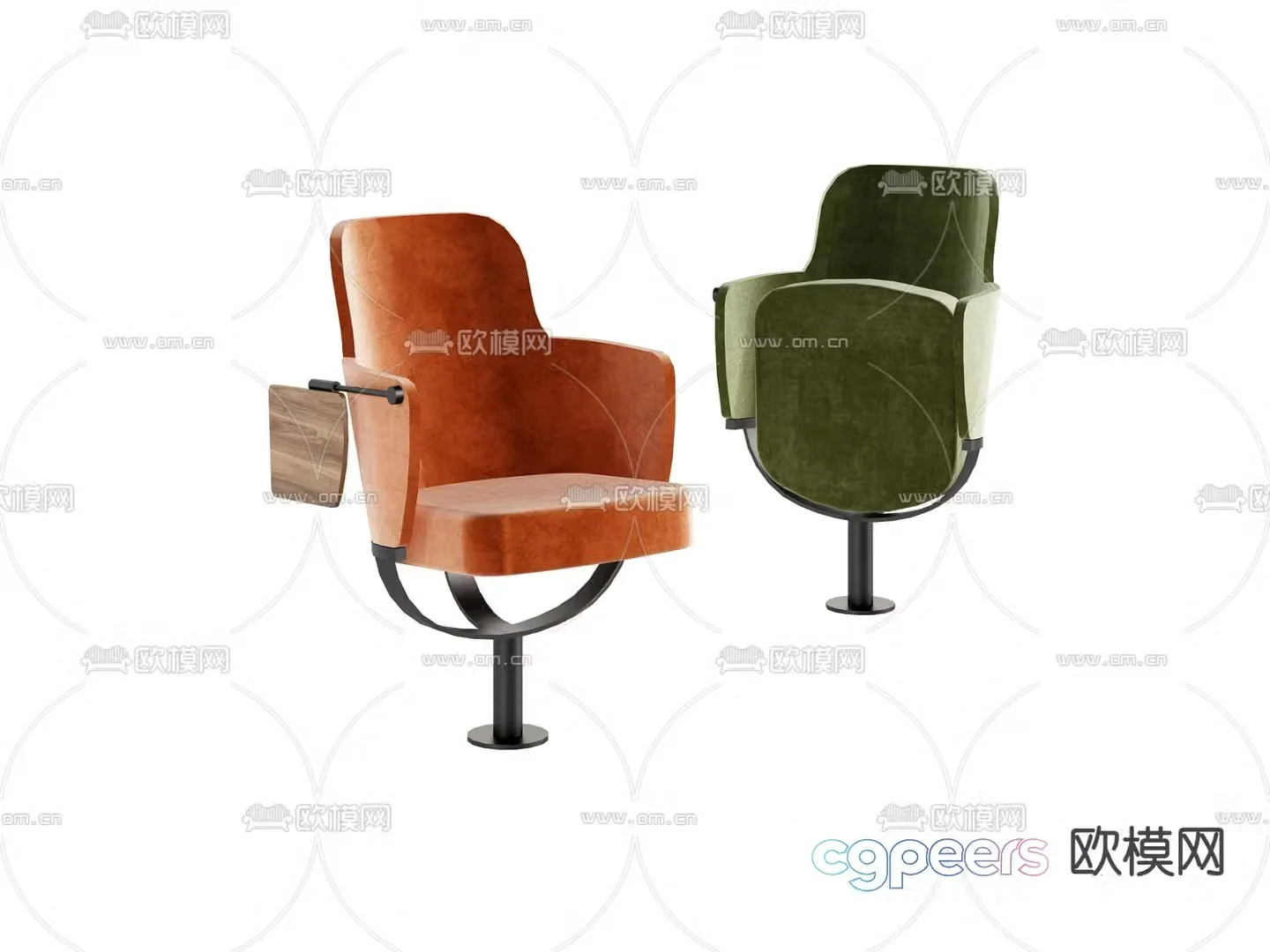 Office chair Training chair 3d model