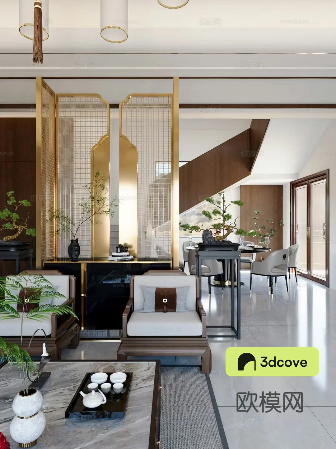 New Chinese style living restaurant Song style living restaurant