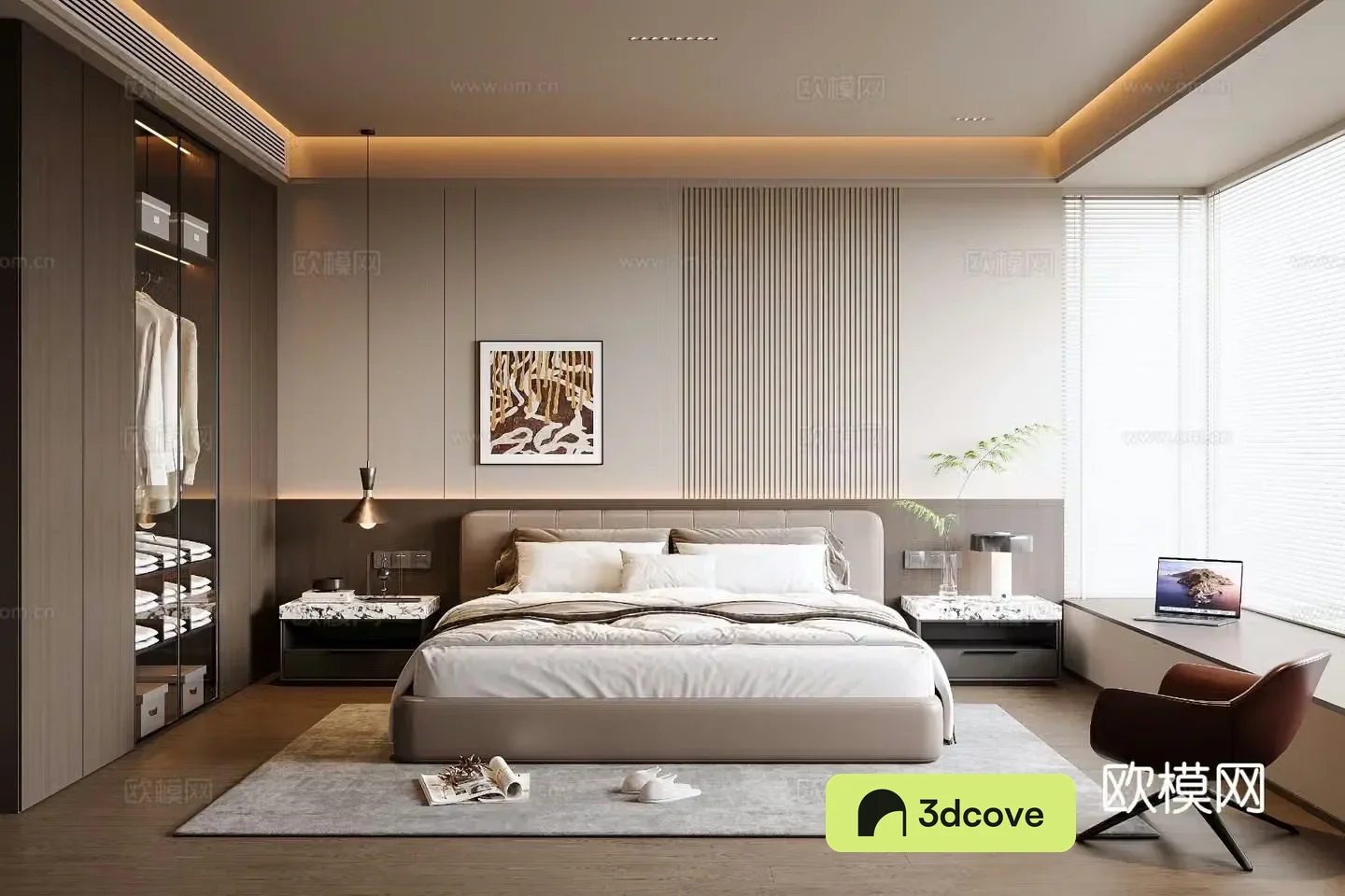 Italian home bedroom