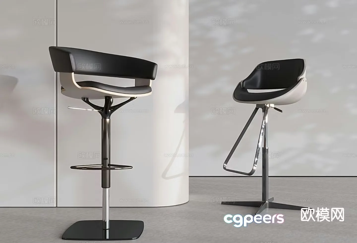 Modern bar stool bar stool 3d model