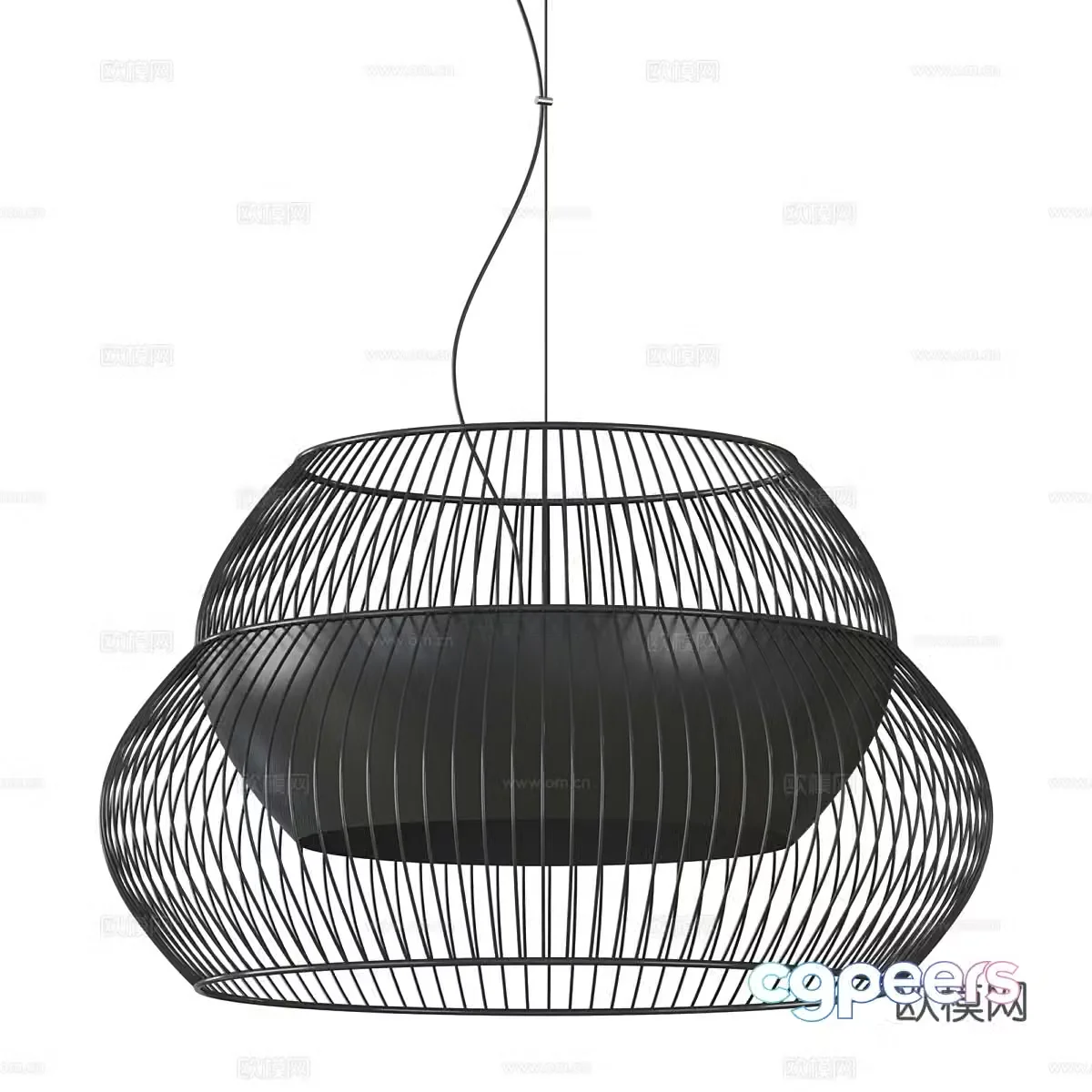 New Chinese Nordlux Atlas 3D model woven chandelier