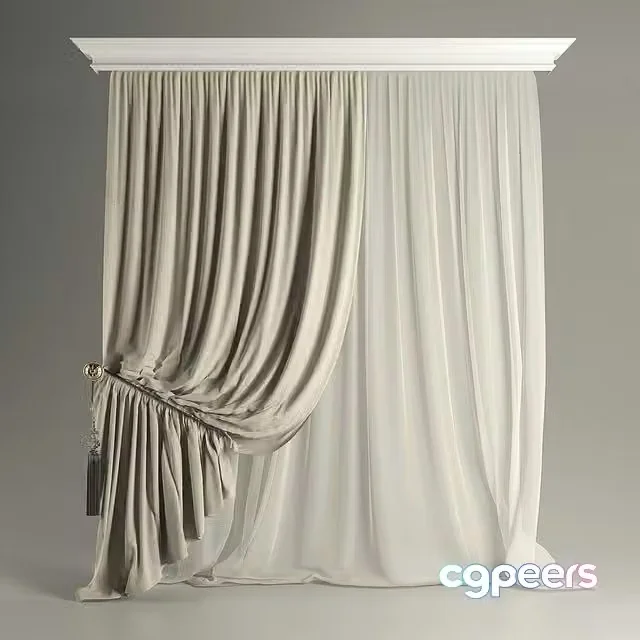 3ds Max Free – curtain with pickup