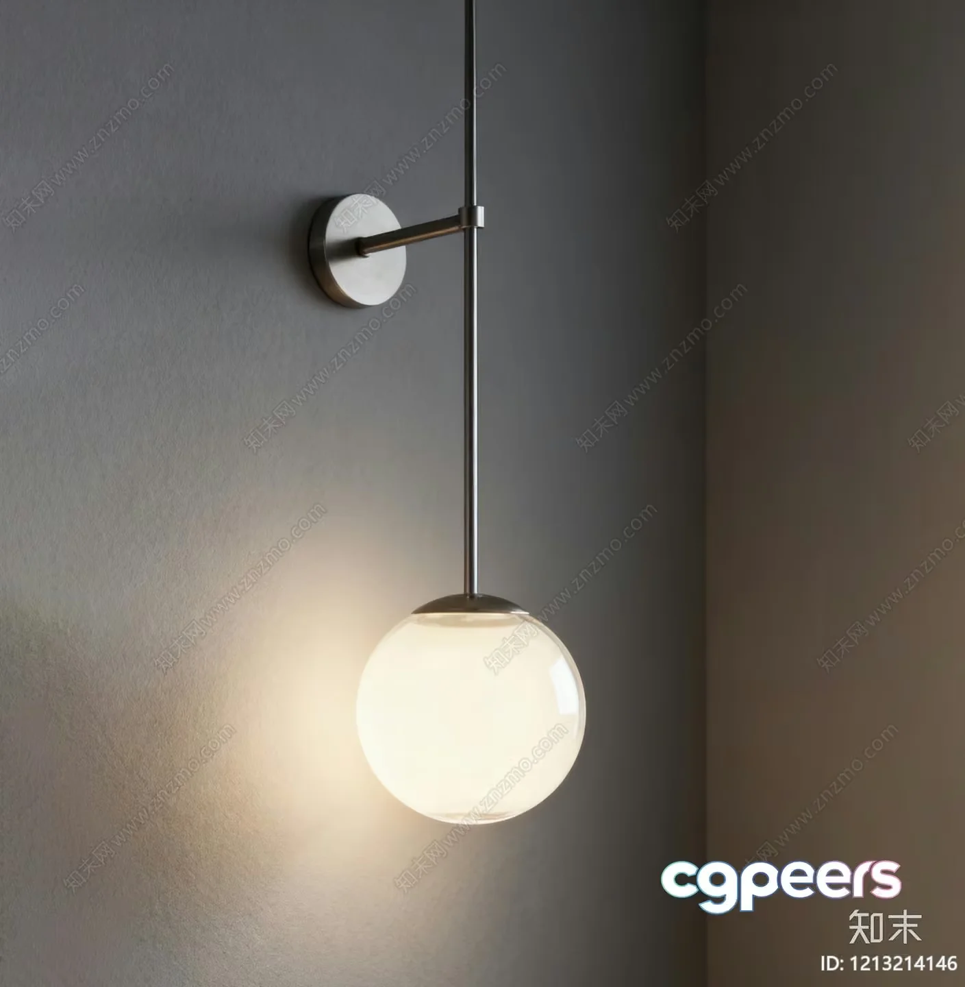 Modern Light Fixture 3D Model – 9659 – VRAY Render