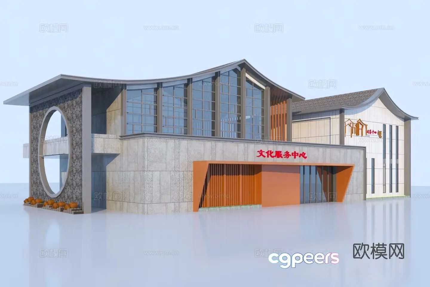 New Chinese Visitor Center 3D model