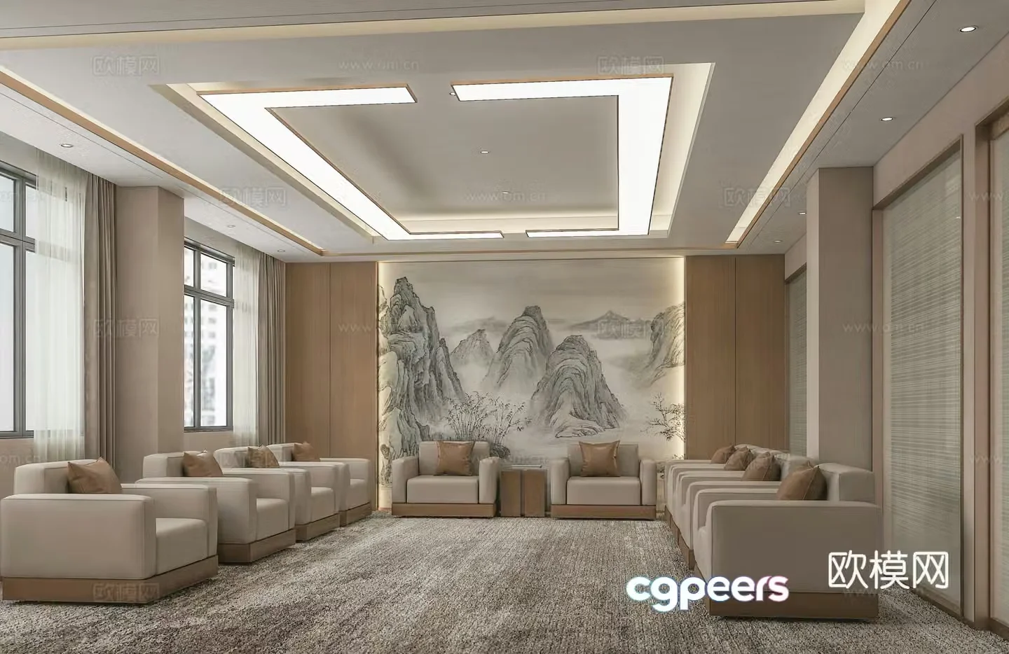 New Chinese VIP reception room 3D model
