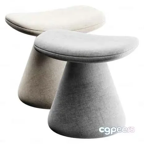 Modern Gray Stool 3D Model – 2495 – CORONA Render
