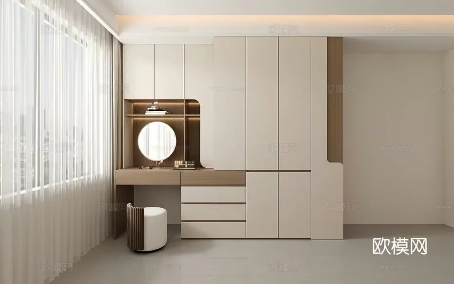 Modern Dressing Room 3D Model – 7385 – CORONA Render