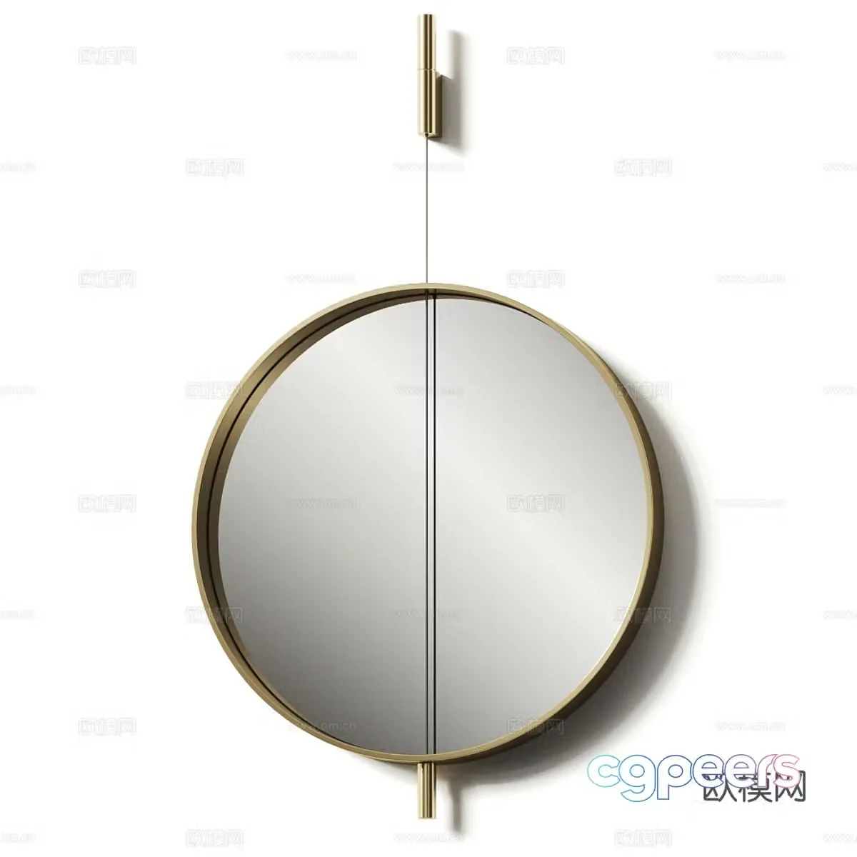 Mirror Decorative Mirror Dressing Mirror Makeup Mirror Wall Mirror Decorative Pendant Wall Decorative 3D Model