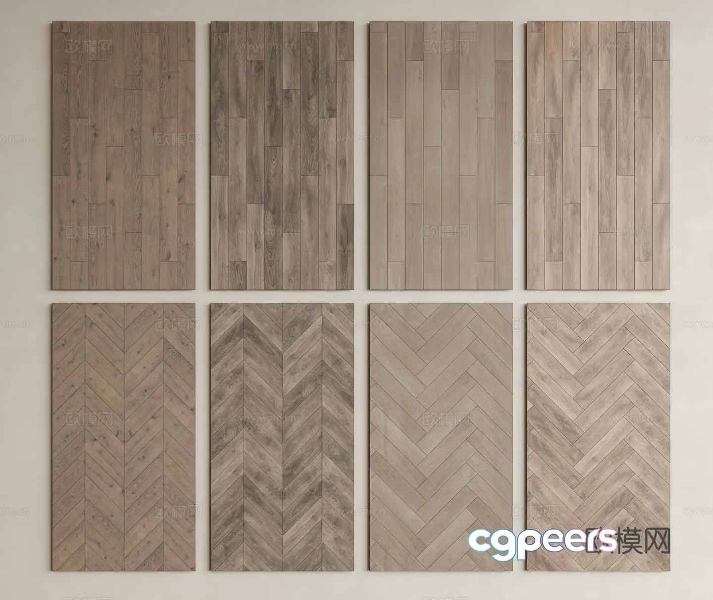 Modern wood floor solid wood floor herringbone floor fish bone floor wood grain brick wasagi wind 3d model