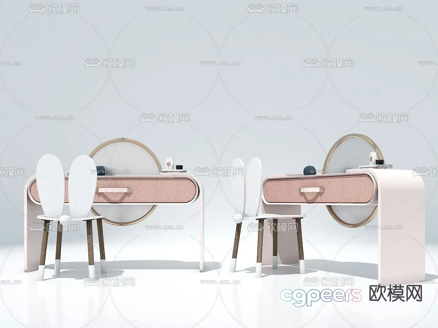 Children’s desk writing desk 3d model
