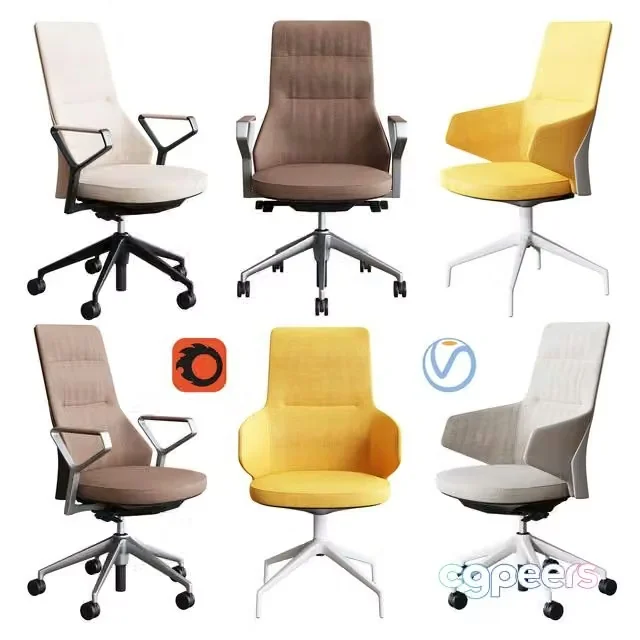 3ds Max Free – Coalesse – Massaud Conference Seating Set2