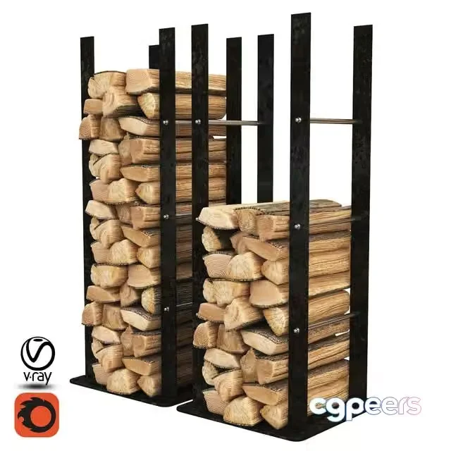 3ds Max Free – Firewood Storage Rack