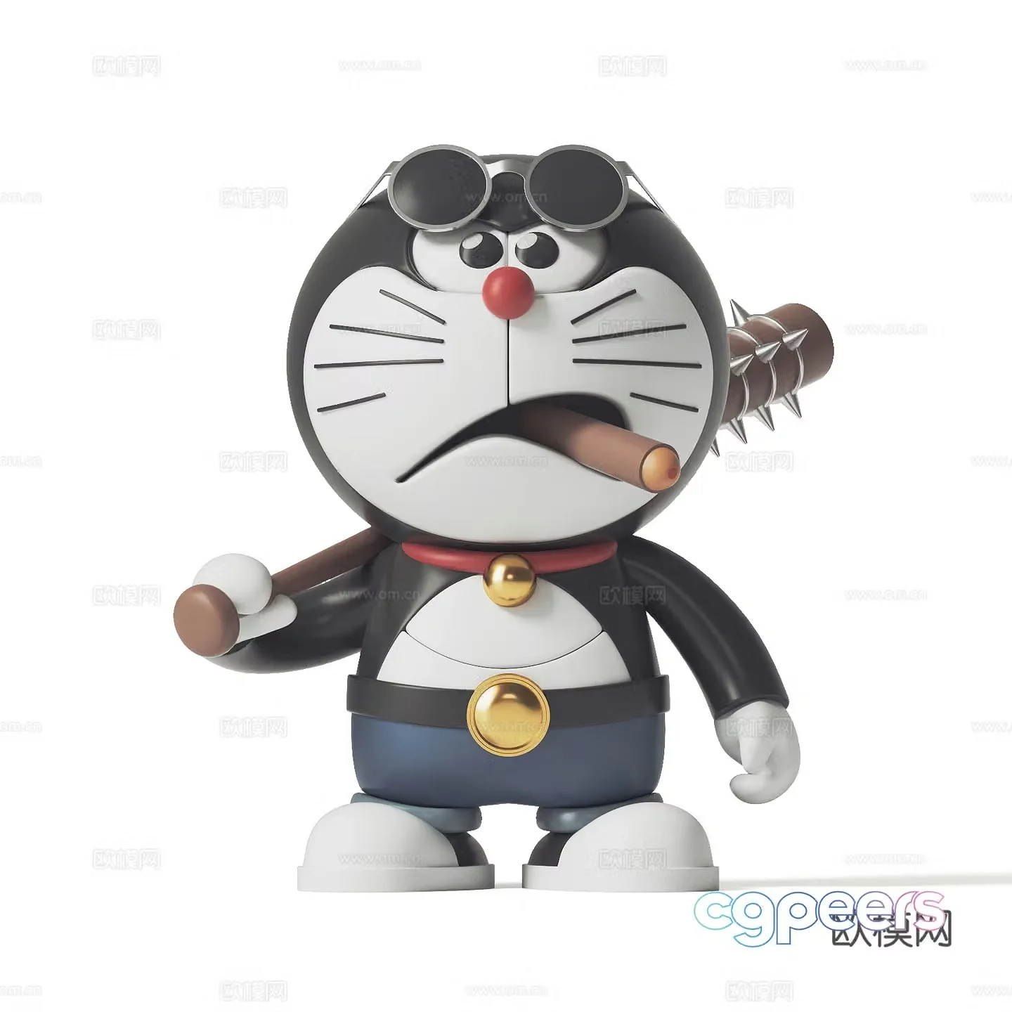 Modern Doraemon Dingdon Cat Doraemon 3d Model