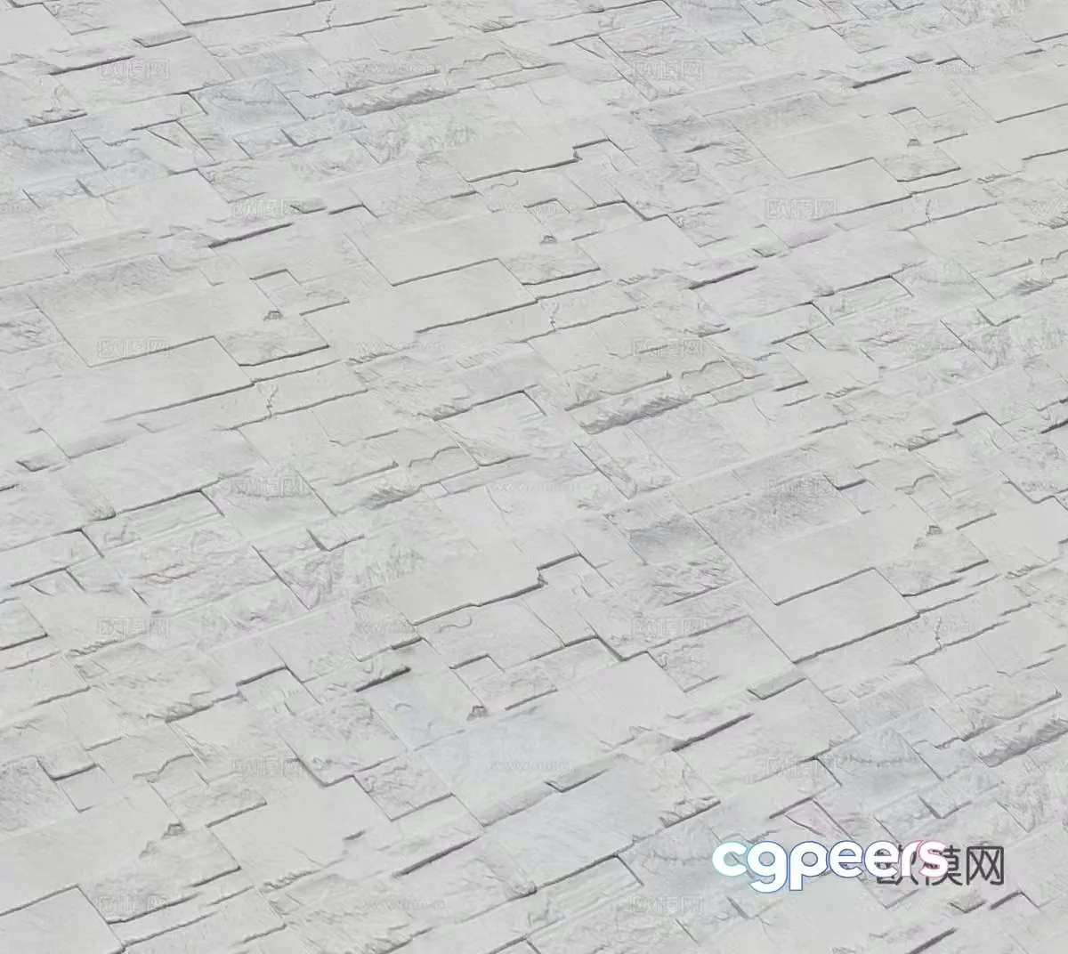 Foreign 4k seamless artificial stone stone siding parquet stone 3d model