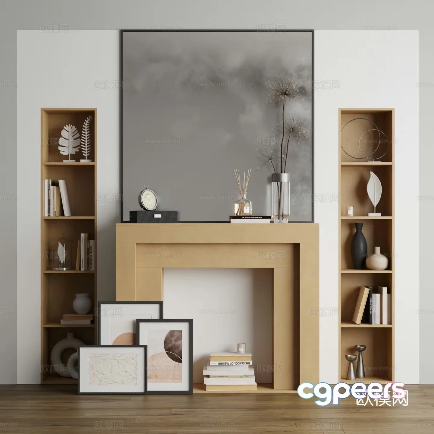 Fireplace 3d model