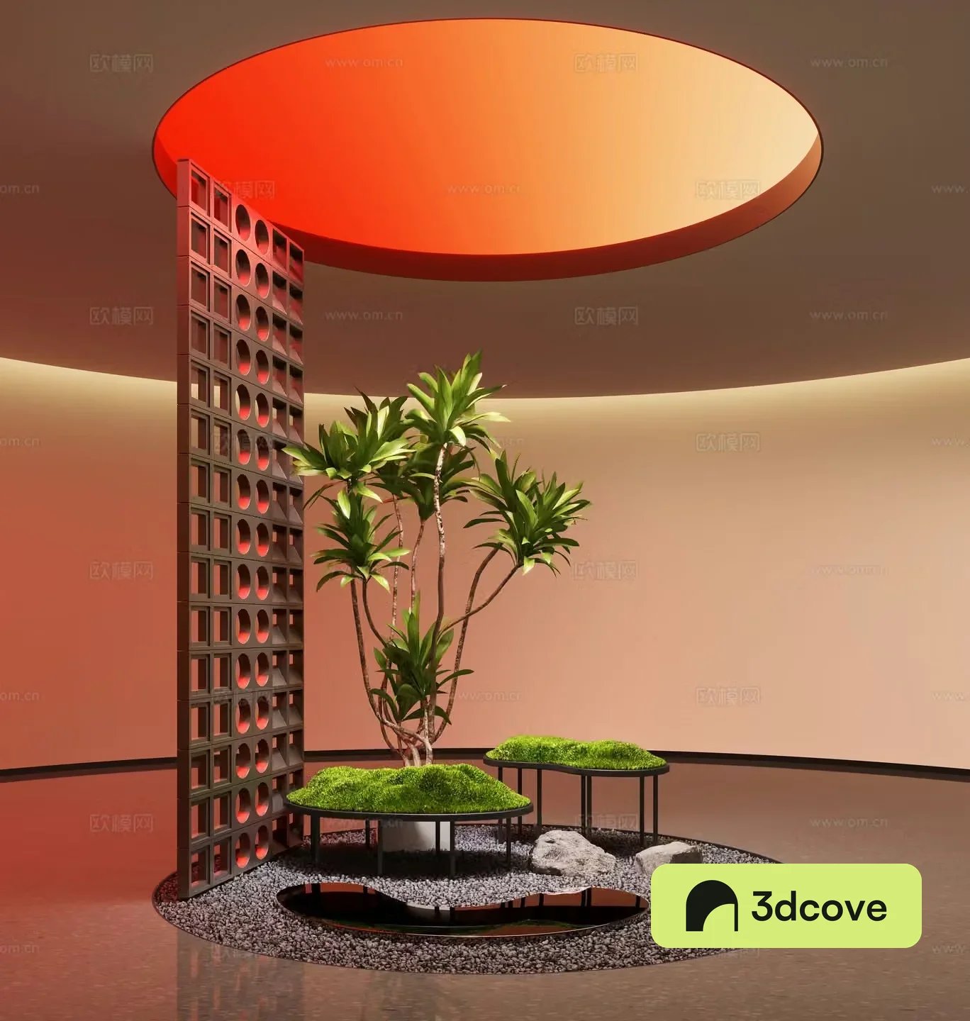 Modern plant landscape installation Bruce plants Indoor landscaping Landscape stone